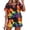 4688-Rinbow, variant on CASSIE LIZ Plus Size 2 Piece Short Sets for Women V Neck Tie Dye Short Sleeve Top and Shorts Set with Drawstring Casual Loungewear Travel Vacation Outfits with Pockets XL-5XL