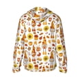 thumbnail image 2 of Goofa Autumn Harvest Gnomes Printed Women's UPF 50+ Sun Protection Hoodie Jacket Lightweight Long Sleeve Sun Shirt for Women with Pocket Hiking Outdoor-X-Large, 2 of 9