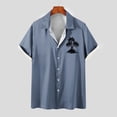 thumbnail image 4 of Camisas de Manga Larga para Hombres Blusa Cómoda de Cuello de Impresión, Camisa Casual de Poliéster para Uso Diario, de Fiesta Y de Primavera de Verano, 4 of 4