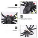 thumbnail image 4 of 4 pinzas para el pelo de Halloween con forma de araña de dibujos animados, accesorio para cosplay (estilo aleatorio), 4 of 5