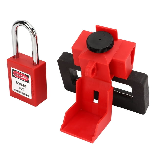 Clamp On Breaker Lockout, Glossy Integral Housing Reinforced Nylon PA Widely Breaker Lock Kit with for 70mm