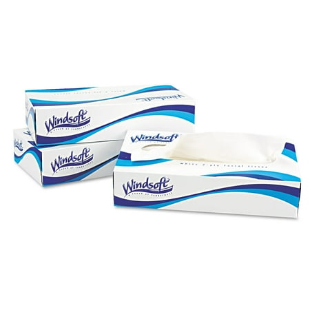 Facial Tissue in Pop-Up Box, 100/Box, 30 Boxes/Carton