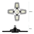 thumbnail image 5 of Tignapoo 100W E27 Foldable LED Garage Light, 6000K Cool White, Waterproof Industrial Ceiling Lamp with Four-Leaf Design, 5 of 5