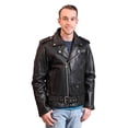 thumbnail image 1 of Classyak Men's Fashion Real Leather Brando Style SlimFit Jacket, 1 of 2