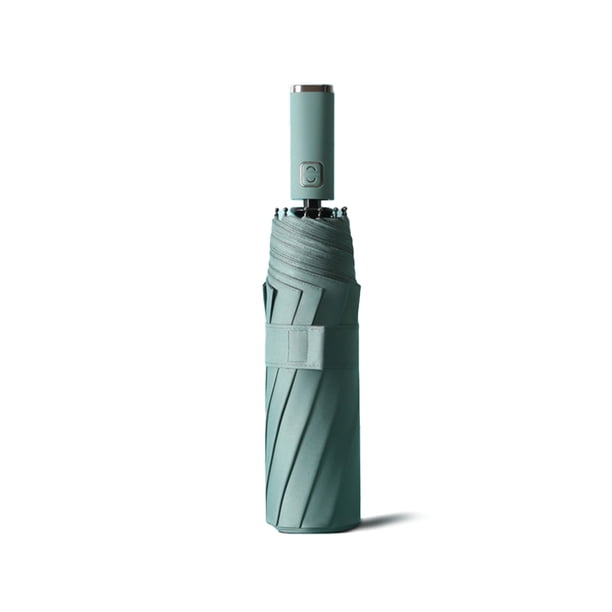 Billuyoard Paraguas automático plegable a prueba de viento reforzado negocio lluvia sombrilla fuerte antideformación acero inoxidable al aire libre Paraguas de lluvia Billuyoard HA009538-01