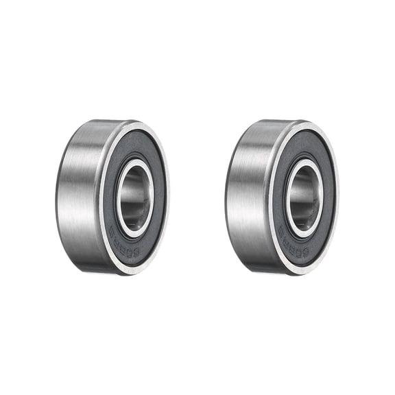 608-2RS Ball Bearing 2pcs 5/16"x7/8"x1/4" Z2 Double Steel Shielded