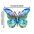thumbnail image 2 of 4 Pack Metal Butterfly Wall Decor, Butterfly Wall Art Hanging Decoration, Waterproof Rustproof Ornament for Indoor Outdoor, Yard Patio Fence Garden Bedroom Living Room Home Decor, 2 of 7