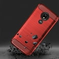 thumbnail image 4 of Phone Case for Motorola Moto G7 Play Optimo with Tempered Glass Screen Protector Cover Slim Rubber Protective Cell Accessories 7th Gen Generation Motog7play Motorcycle G7play G7optimo 2019 Cases Red, 4 of 6