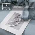 thumbnail image 5 of Simple&Opulence 100% Linen Duvet Cover Set, 3 Piece Belgian Flax Breathable Bedding, King Size 104''x92'' (1 Comforter Cover+2 Pillowshams) with Tie Closure Style,Dusty Blue, 5 of 9