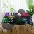 thumbnail image 5 of GZHJMY Vivid Snowflakes Outdoor Tablecloth 60x60In,Rectangle Table Cover Kitchen Dinner for Outdoor and Indoor Party Holiday Hotel BBQ-Christmas606 Home Decor, 5 of 7