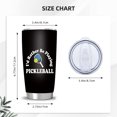 thumbnail image 2 of Waldeal I'd Rather Be Playing Pickleball Travel Tumbler Men Women, Stainless Steel Coffee Mug for Friends Gifts 20 OZ, 2 of 6