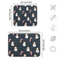 thumbnail image 4 of Yayeee Dish Drying Mat for Kitchen Counter 16"x18" Microfiber Absorbent Pad, Playful Winter, 4 of 7