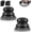Black Coarse Mesh + Black Fine Mesh, variant on Cast Iron Scrubber and Scraper, Chain Mail Scrubber Cast Iron for Cleaning Dishes, Stock Pots, Pans, Griddles, Grills, Dish Scouring Pads