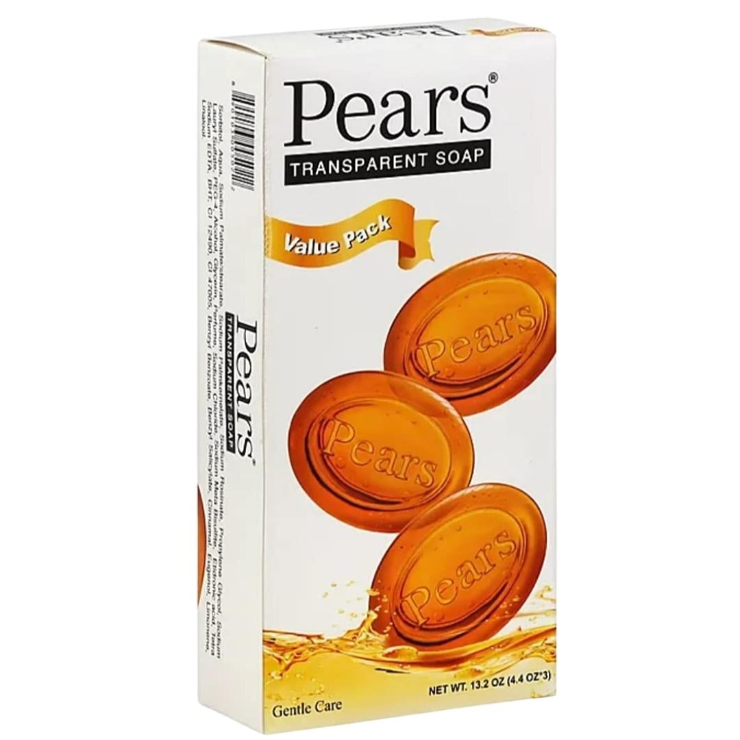 Pears Bar Soap Bath All Natural Original Glycerine Transparent with