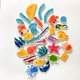 thumbnail image 5 of Juguetes de piscina, juguetes para bebés, juguetes para niños pequeños, juguetes de baño EVA para bebés - Animales del océano, juguetes flotantes para el baño, divertidos y educativos, juego de baño E, 5 of 9