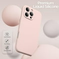 thumbnail image 4 of for iPhone 16 Pro Max Case, Liquid Silicone Case with Camera Protection Soft Gel Rubber Cover with Microfiber Lining Shockproof Protective Phone Case for iPhone 16 Pro Max 6.9", Light Brown, 4 of 5