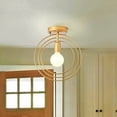 thumbnail image 5 of Lámpara de techo con forma de círculo E27, lámpara colgante de hierro estilo retro industrial con anillos de metal, luz LED antigua, luz colgante para dormitorio, sala de estar, hogar, hotel, bar,, 5 of 5