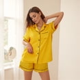 thumbnail image 5 of Family Matching Pajamas Summer Solid Colors and Elastic Shorts for Loungewear Soft Sleepwear, 5 of 9