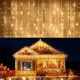 thumbnail image 3 of Decoración navideña de Ramadán 2023 para el hogar, exterior, impermeable, cortina LED, guirnalda de luces de carámbanos, guirnalda de calle para la casa, invierno, 3 of 5