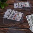 thumbnail image 5 of Currency Holder PVC Bill Holders Transparent Bill Sleeves Currency Bill Display, 5 of 8
