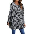 thumbnail image 3 of Fantaslook Womens Plus Size Tops Casual Long Sleeve Shirts Dressy Tunic Tops Fall Loose Blouses, 3 of 7