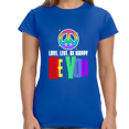 thumbnail image 2 of Be You Shirt LGBT Pride Rainbow Flag Lesbian Gay Pride Ally Shirts for Women, 2 of 8