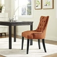 thumbnail image 4 of Modway Regent 20.5" Tufted Fabric and Solid Wood Dining Chair in Orange, 4 of 6
