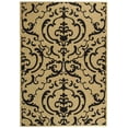 thumbnail image 2 of Safavieh Courtyard Dara Damask Indoor/Outdoor Area Rug, Sand/Black, 6'7" x 9'6", 2 of 9