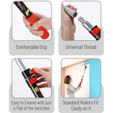Telescopic Pole Bates- Extension Pole, 2.4 To 6 Ft Pole, ‎Telescoping Pole Extendable Pole