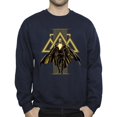 thumbnail image 3 of DC Comics Mens Black Adam Rising Golden Symbols Sweatshirt, 3 of 4