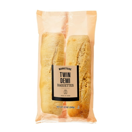Marketside Bake at Home Twin Demi Baguette, 12 oz, 2 Count