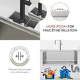 thumbnail image 3 of Stylish Undermount 30" Stainless Steel Single Bowl Workstation Kitchen Sink with 5 Black accs S-611WK, 3 of 12