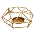 thumbnail image 2 of Portavelas de metal para té, portavelas decorativo de hierro hueco, C, 2 of 8