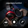 thumbnail image 4 of HyperX Cloud II Wireless - Gaming Headset for PC, PS4/PS5, Nintendo Switch, Long Lasting Battery Up to 30 Hours, 7.1 Surround Sound, Memory Foam, Detachable Noise Cancelling Microphone, Mic Monitoring, 4 of 12