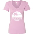 thumbnail image 3 of Inktastic Vero Beach Florida Vacation Women's V-Neck T-Shirt, 3 of 5