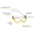 thumbnail image 2 of Cressi Pano 3, Clear/Yellow, 2 of 5