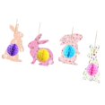 thumbnail image 1 of Decoración Conejo de Pascua Macarena Estatuillas Colgantes Manualidades, 1 of 8