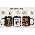 thumbnail image 3 of Printtoo PersonalizedPhotoCollage CoffeeMugYou're The Best Bro Custom Picture Ceramic CupDishwasher & Microwave Safe- 11 Oz -Black, 3 of 6