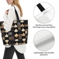 thumbnail image 5 of Large Capacity Single Shoulder Shopping Bag 19.7×15.7×5.9in Main Pocket Large To Accommodate Your Daily Needs Can Be Portable Can Be A Single Shoulder Back Darkvoilet Houndstooth Checkered_2, 5 of 8