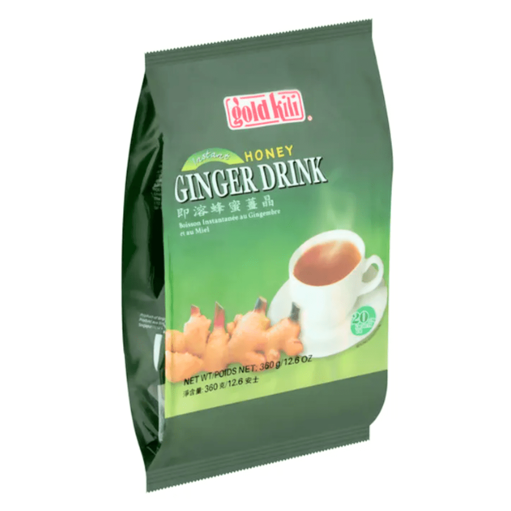 Gold Kili Instant Ginger Honey Tea Drink 12.6 oz (360 G) - 2 Pack