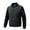 Black, variant on IYTR Men's Quilted Jacket Stand Collar Solid Color Long Sleeve Coat Winter Warm Fleece Lined Full Zip Up Outerwear with Pockets Black M