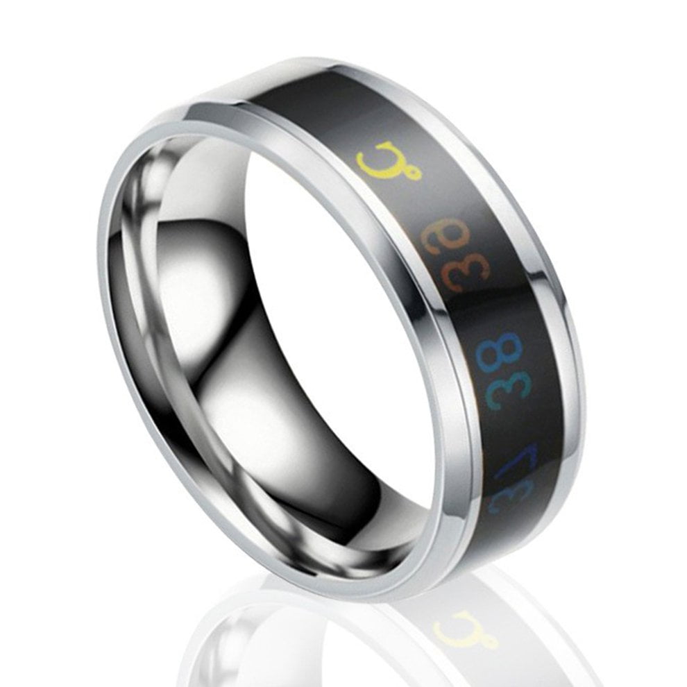 Ring for Lovers Smart Temperature Ring Display Ring Men and Women Gift ...