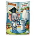 thumbnail image 2 of Ambesonne Cartoon Outdoor Tablecloth, Potty Training Elephant Art, 58"x84", Purpleblue Multicolor, 2 of 2