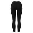 thumbnail image 5 of Leggings for Women Tummy Control High-Waist Slim-Fitting Tights Pocket Hip-Lifting Yoga Pants,Black,M, 5 of 6
