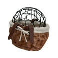 thumbnail image 4 of koolsoo Bike Basket Storage Basket Woven Pet Carrier Front Basket for Riding Brown, 4 of 9