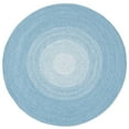 thumbnail image 5 of SAFAVIEH Braided Evangeline Bordered Machine Washable Reversible Area Rug, Aqua, 7' x 7' Round, 5 of 10