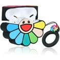 thumbnail image 2 of for Airpods Pro 2019/Pro 2 Gen 2022 Case Cute 3D Cartoon Character Soft Silicone Air pods Pro Fashion Funny Cover, Kawaii Fun Keychain Design Girls Boys, Cases for Airpod Pro Color Flower, 2 of 4