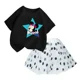 thumbnail image 5 of Conjunto de 2 piezas de camiseta y falda de algodón para niña, falda tutú de princesa de ballet esponjosa, traje de falda de encaje para fiesta de cumpleaños y boda, 5 of 5
