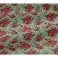 thumbnail image 5 of oneOone Viscose Jersey Mint Fabric Stripe|Leaves & Floral Artistic Quilting Supplies Print Sewing Fabric By The Yard 60 Inch Wide, 5 of 5