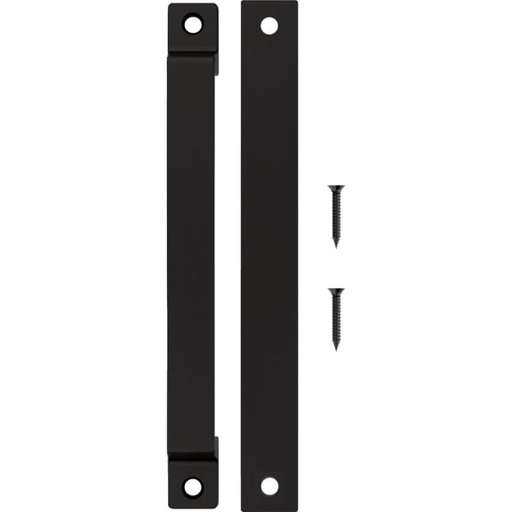 National Hardware N166-022 10-in Modern Black Gate Pull — Standard Mounting Hardware, Drop-In Replacement